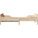  Raztezno posteljno okvir za otroke Rjava 80 x 130 / 165 / 200 cm | Shoptok.si