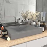 Luksuzni umivaonik mat svjetlosivi 60 x 46 cm keramički | shoptok.hr