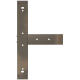  Noge barske mize T-oblike 2kosa naravno jeklo 60x35x(110-111)cm, (21828596) | Shoptok.si