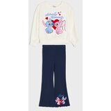 Sinsay Pamučni komplet: crewneck majica i flare hlače Stitch | shoptok.hr