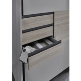 CARRYHOME OMARA Z DRSNIMI VRATI, barve hrasta, sahara | Shoptok.si