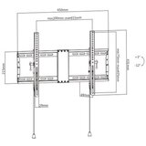  Zidni nosač GEMBIRD WM-80T-01 nagib, 37”-80” | Eponuda.ba