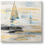  Naslikana slika na platnu ladje 1-delna YOBCWFBC039 - 80x80 cm () Cijene