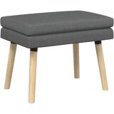  Klupa s dvostrukim slojem Tamnosiva 60 x 40 x 46 cm Tkanina | shoptok.hr