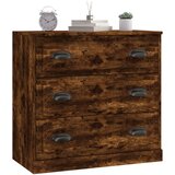  Komoda boja dimljenog hrasta 70x35,5x67,5 cm konstruirano drvo | shoptok.hr