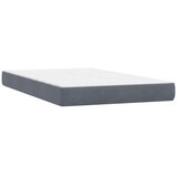 Box Spring krevet s madracem tamno sivi 120x220 cm baršun | shoptok.hr