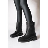 Marjin Ankle Boots - Black - Flat Cene