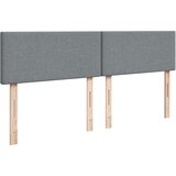  Krevet s oprugama i madracem svjetlosivi 200 x 200cm od tkanine | shoptok.hr