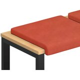  Jastučić za klupu 2 kom. Kord Crvena narančasta Dubina 35 cm | shoptok.hr
