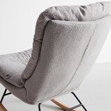 Bessagi Home Gugalni Fotelj Devin, Svetlo Siva | Shoptok.si