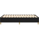  Za krevet s oprugama crni 120x200 cm od tkanine | shoptok.hr