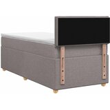  Boxspring krevet s madracem Sivosmeđa 80 x 200 cm Tkanina | shoptok.hr
