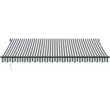 Tenda na ručno uvlačenje s LED antracit i bijela 450 x 350 cm | Eponuda.com