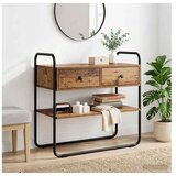 vidaXL Konzolna stolica Staro drvo 80 x 40 x 75 cm Konstruirano drvo - Staro drvo 80 x 40 x 75 cm | shoptok.hr
