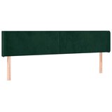  LED uzglavlje tamnozeleno 203x16x78/88 cm baršunasto | shoptok.hr