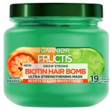 Garnier Fructis negovalna maska za lase - Grow Strong Biotin Hair Bomb Mask Cene