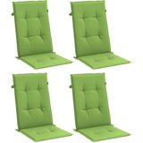  Jastuci za stolice 4 kom prošarano zeleni 120x50x4 cm tkanina | shoptok.hr