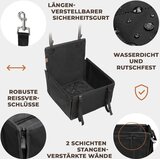 WUGLO vodoodporen črn avtomobilski sedež za manjše pse - s odprta embalaža | Shoptok.si
