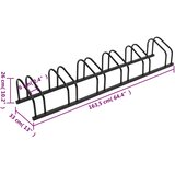  Stalak za 6 bicikala crni čelični | Eponuda.com