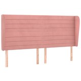 Maison Chic posteljno vzglavje - vzglavna omarica - nočna omarica z ušesi roza 163x23x118/128 cm žamet, (21711174) Cene