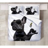 MEY HOME posteljina sa motivom psa 3D 200x220cm bela