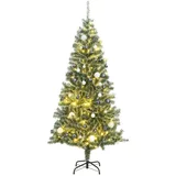 vidaXL Umjetno božićno drvce 300 LED s kuglicama i snijegom 240 cm