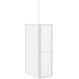  Zavjesa za kadu Matirano 120 x 70 x 137 cm Aluminij | shoptok.hr
