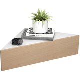 MID.YOU NOČNA OMARICA, bela, medeni hrast | Shoptok.si