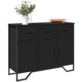 Maison Chic Komoda - Predalnik črna 97x32,5x74,5 cm inženirski les, (21715946) | Shoptok.si