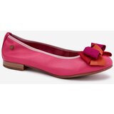 Maciejka Leather Ballet Flats With Bow | Shoptok.si
