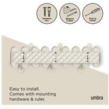 Umbra Bež jeklen stenski obešalnik 16 cm Tempo – | Shoptok.si