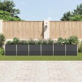  Povišena vrtna gredica pocinčani čelik 480x80x77 cm antracit | shoptok.hr
