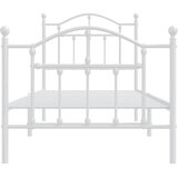  Metalni okvir kreveta uzglavlje i podnožje bijeli 90x190 cm | shoptok.hr
