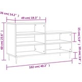  za cipele boja betona 102x36x60 cm konstruirano drvo | shoptok.hr