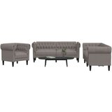 VidaXL Sedežna garnitura 3-delna taupe blago, (21135149) Slike