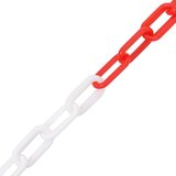 vidaXL Lanac za upozorenje crveno-bijeli 30 m Ø 4 mm plastični | shoptok.hr