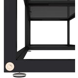 TV omarica črna 160x40x40,5 cm kaljeno steklo, (20732085) | Shoptok.si