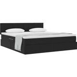  Krevet s od storage s madracem Crna 180 x 200 cm Baršun | shoptok.hr