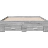  Okvir za krevet s ladicama boja hrasta 140x190 cm drveni | shoptok.hr