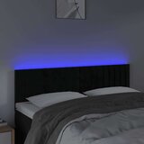  Uzglavlje crno 144x5x78/88 cm baršunasto | shoptok.hr