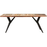 Blagovaonski stol 200 x 90 x 76 cm od masivnog obnovljenog drva | Eponuda.ba