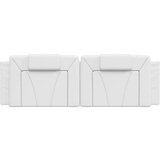  Vzglavna stranica bela 160 cm umetno usnje, (21242873) | Shoptok.si