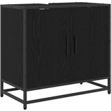 vidaXL Komplet pohištva za kopalnico 2 pcs Črni hrast 65 x 33 x 60 cm | Shoptok.si
