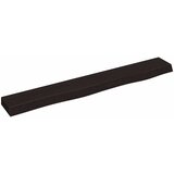 Maison Chic Stenska polica - Viseča Polica temno rjava 80x10x4 cm trdna hrastovina, (21784899) | Shoptok.si