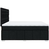  Krevet s oprugama i madracem crni 200x200 cm od tkanine | shoptok.hr