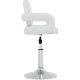  Vrtljivi jedilni stoli 4 kosi belo umetno usnje, (20700687) | Shoptok.si