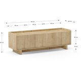 Marckeric TV komoda u dekoru hrasta u prirodnoj boji 140x45x40 cm Daira – | shoptok.hr