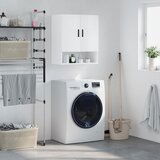The Living Store Stenska omarica visok sijaj bela 60x31x70 cm inženirski les - Stenska Omarica, (21436055) | Shoptok.si