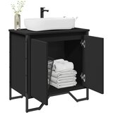 Ormarić za umivaonik crni 60x35x60 cm konstruirano drvo | shoptok.hr