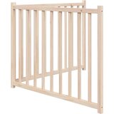 vidaXL Vrata za pse zložljiva 2 panela 160 cm trden les jelke | Shoptok.si